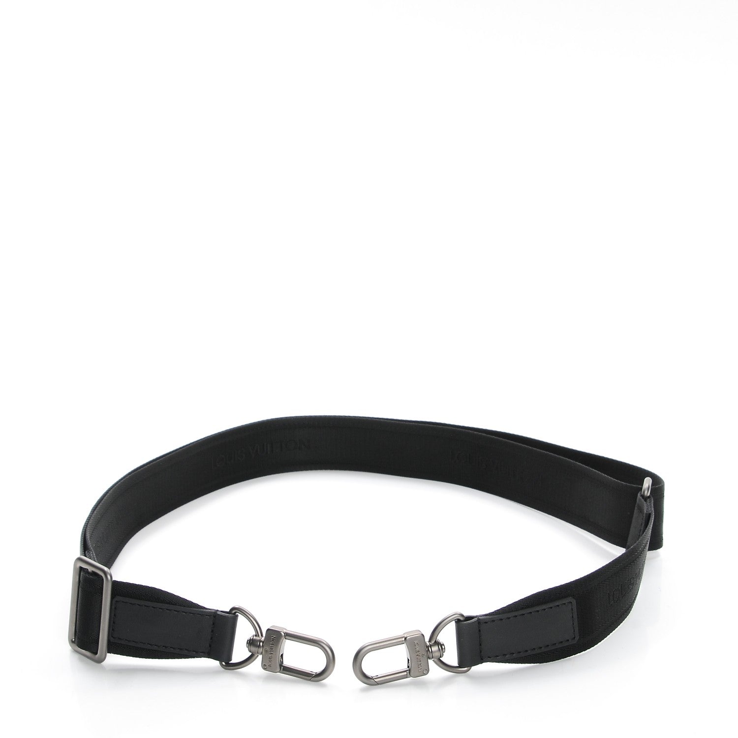 Louis Vuitton Canvas Adjustable Shoulder Strap Black 4 of 5