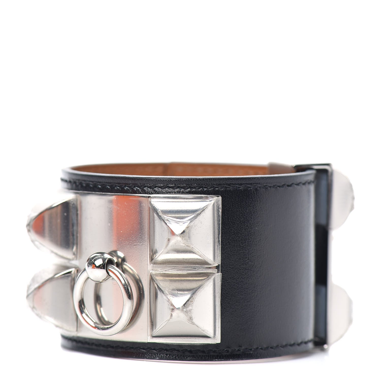 Hermes Box Collier de Chien CDC Bracelet T1 Black 1 of 6