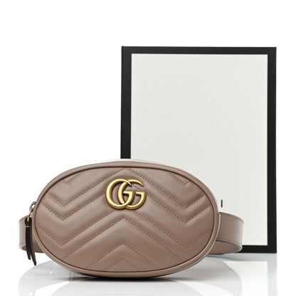 Gucci Calfskin Matelasse GG Marmont Belt Bag 85 34 Porcelain Rose 12 of 12