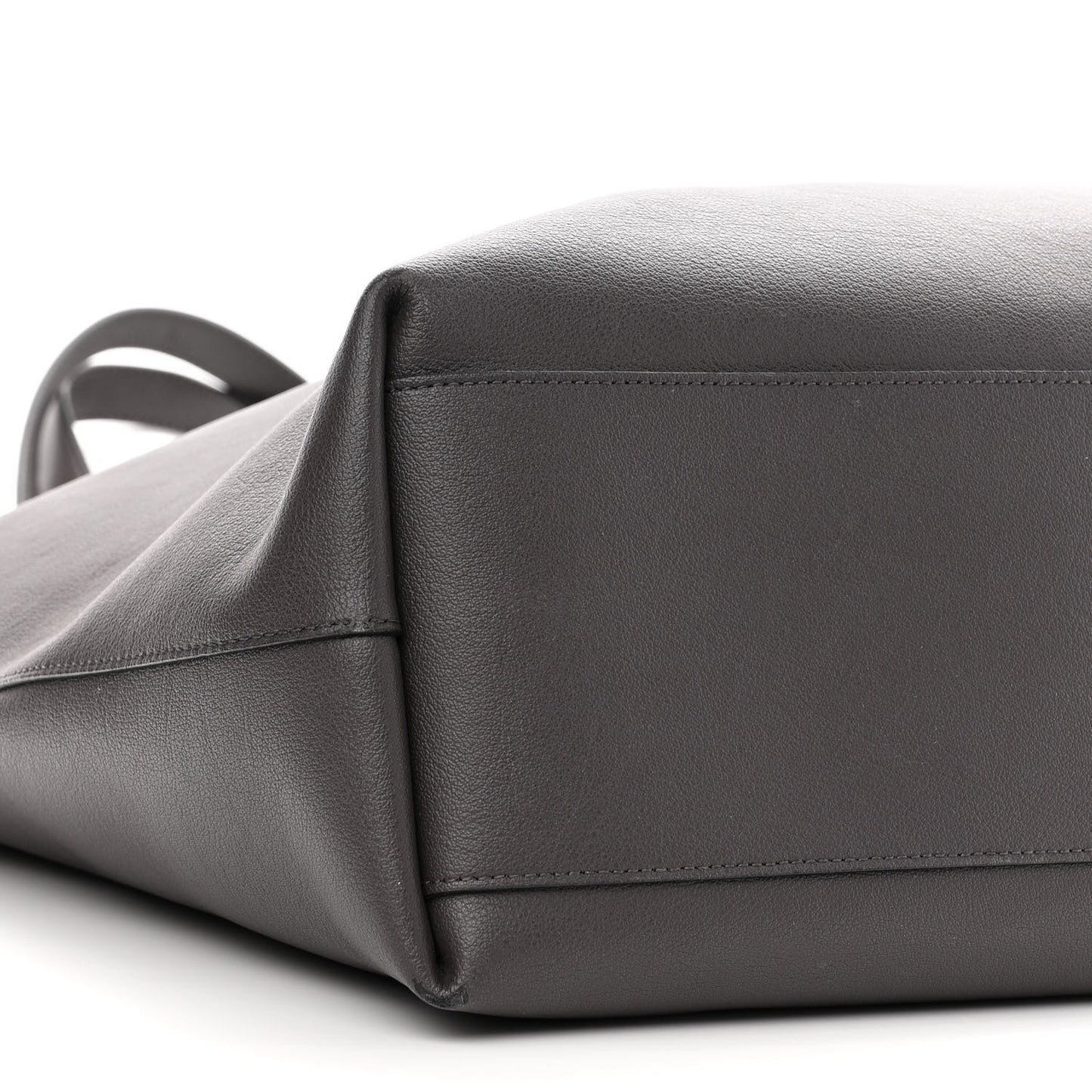 Calfskin Medium Shopping Tote Fog