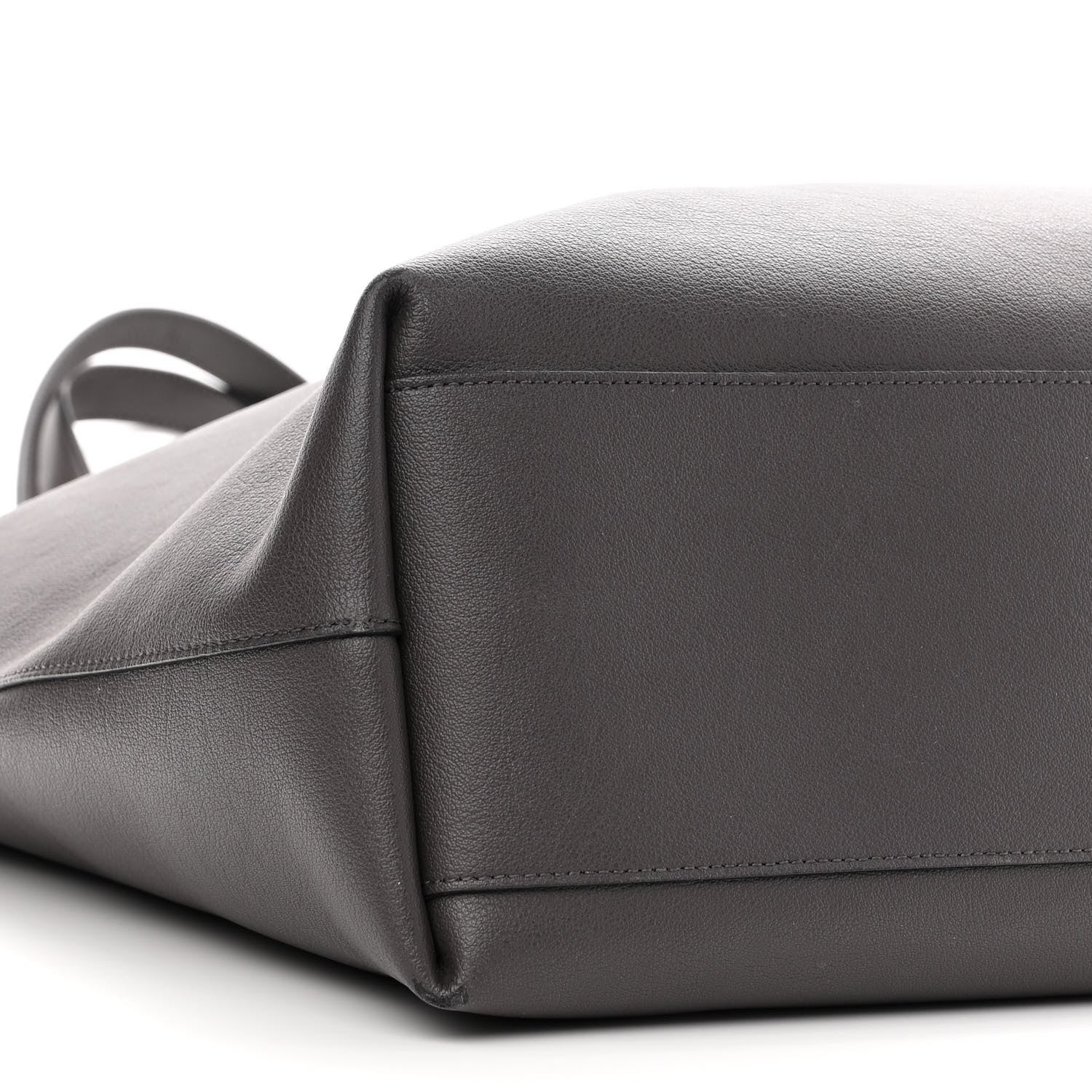 Saint Laurent Calfskin Medium Shopping Tote Fog 9 of 12