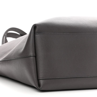 Saint Laurent Calfskin Medium Shopping Tote Fog 9 of 12