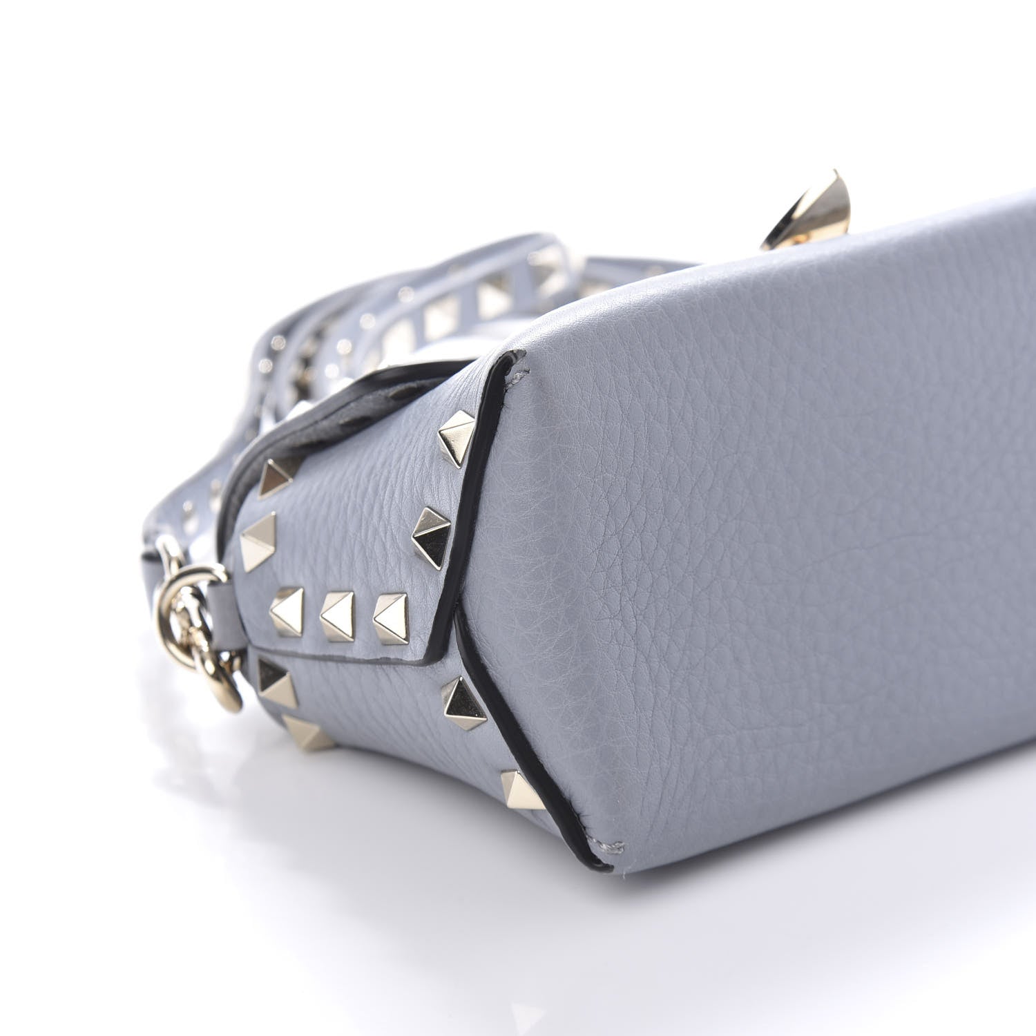 Valentino Garavani Pebbled Calfskin Mini Rockstud Crossbody Bag Light Stone 6 of 10