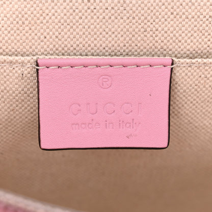 Gucci Calfskin Bamboo Web Embroidered Medium Dionysus Top Handle Bag Pink 7 of 12