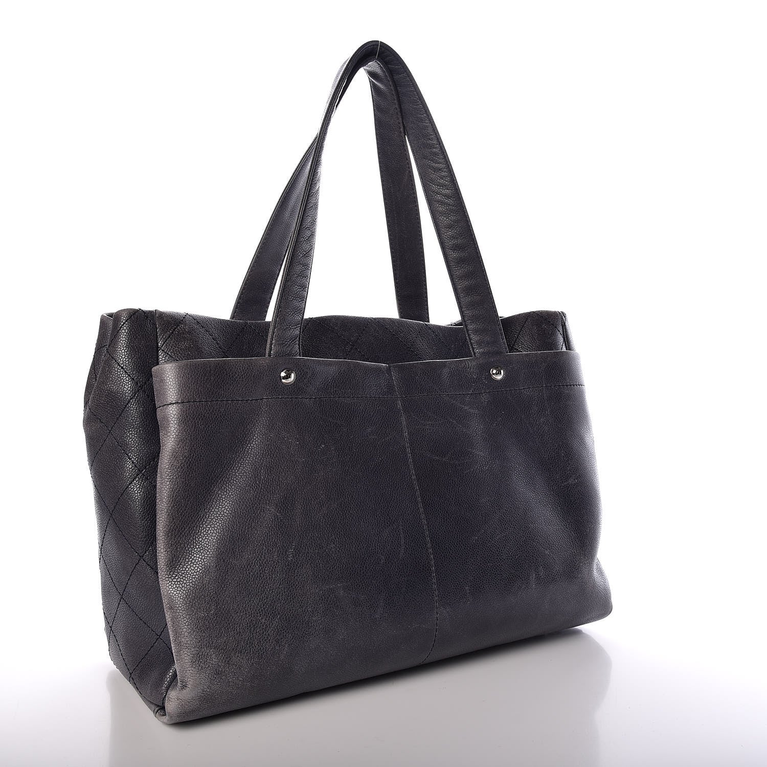 Chanel Caviar Executive Cerf Shopper Tote Navy 3 of 20