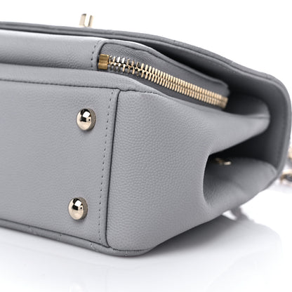 Chanel Caviar Quilted Small Business Affinity Flap Grey 8 of 9