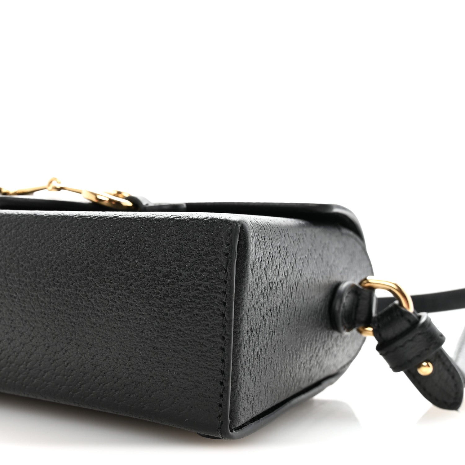 Gucci Calfskin Horsebit 1955 Shoulder Bag Black 8 of 9