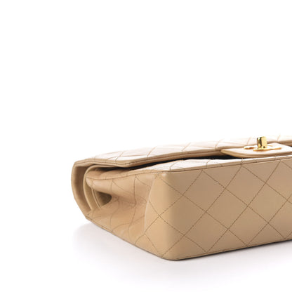 Chanel Lambskin Quilted Medium Double Flap Beige 6 of 15