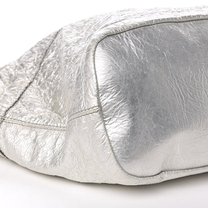 Givenchy Crinkled Patent Large Nightingale Silver 10 of 15