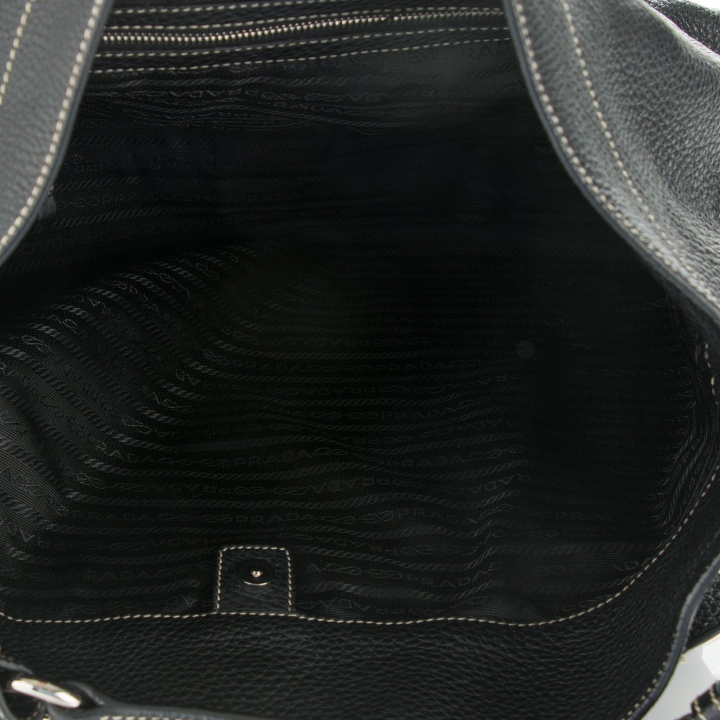 Vitello Daino Shoulder Bag Nero Black