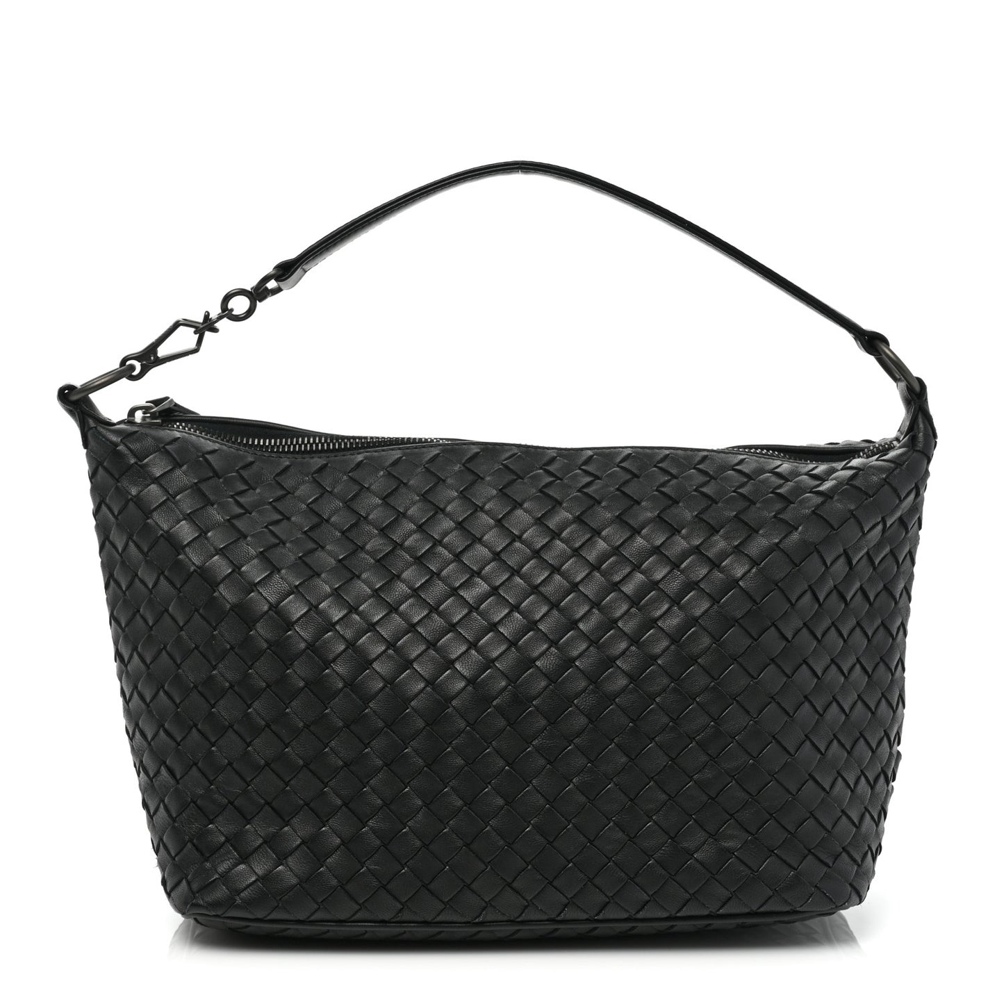 Nappa Intrecciato Small Shoulder Bag Black