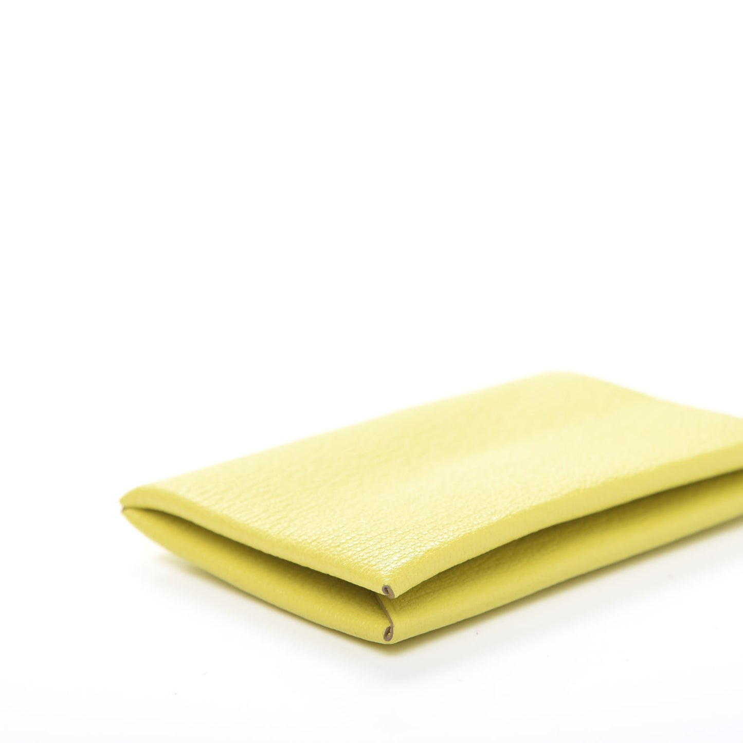 Chevre Mysore Calvi Card Case Lime