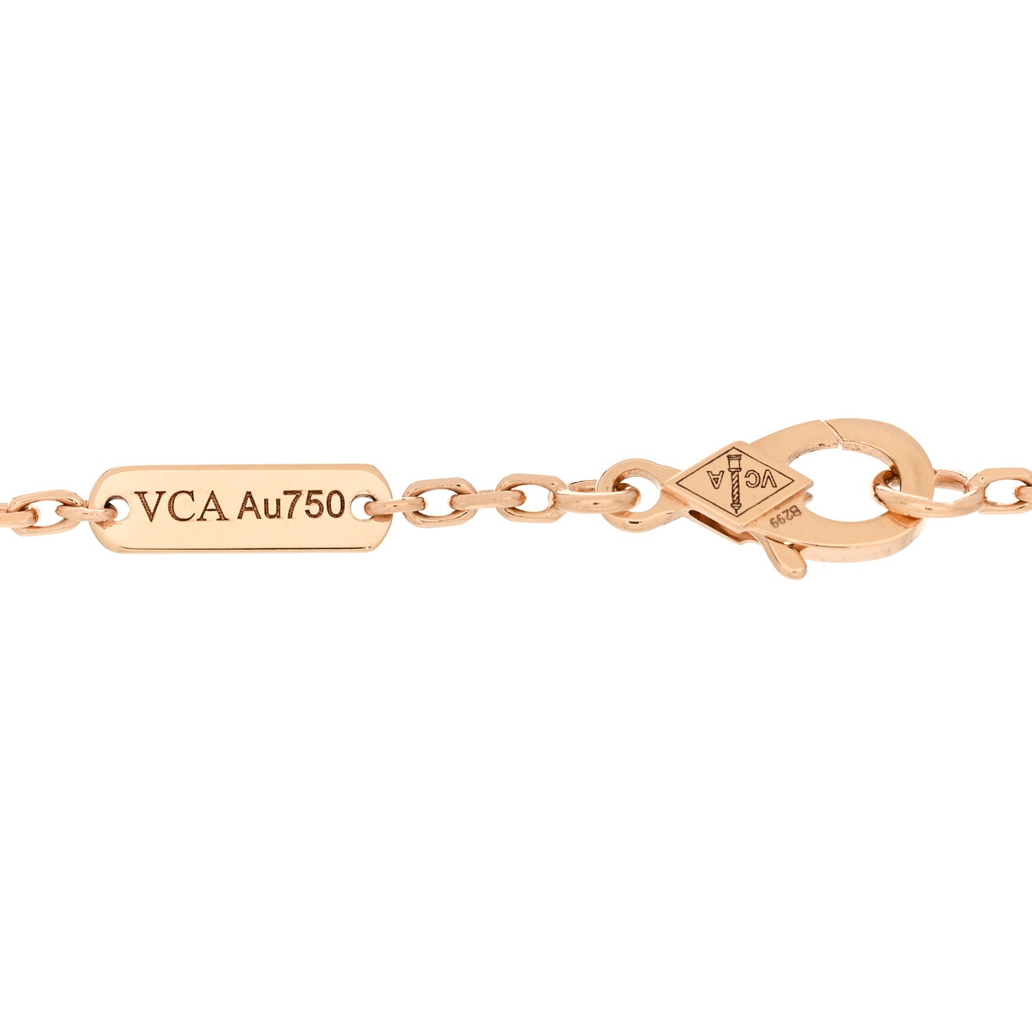Van Cleef & Arpels 18K Rose Gold Mother Of Pearl Lucky Spring Plum Blossom Bracelet 3 of 4