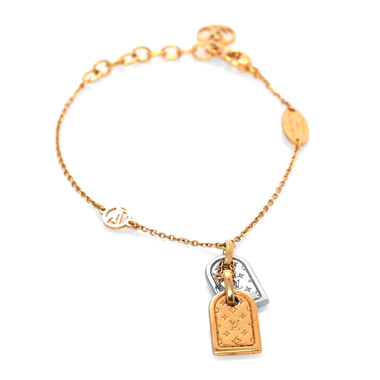 Brass Nanogram Bracelet Silver Gold