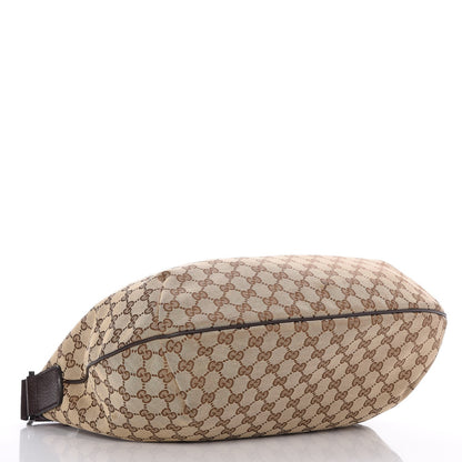Gucci Monogram Medium Half Moon Hobo Dark Brown 4 of 7