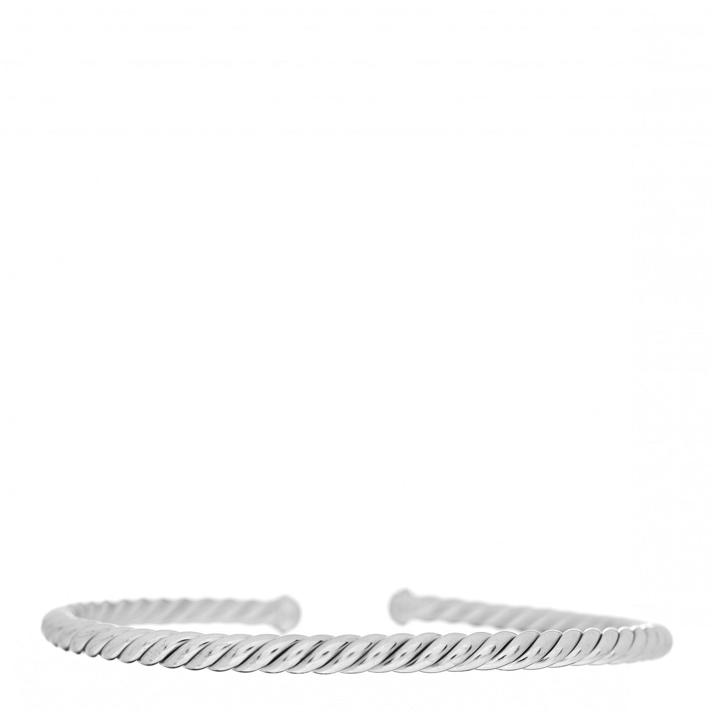 18K White Gold 4mm Cablespira Bracelet