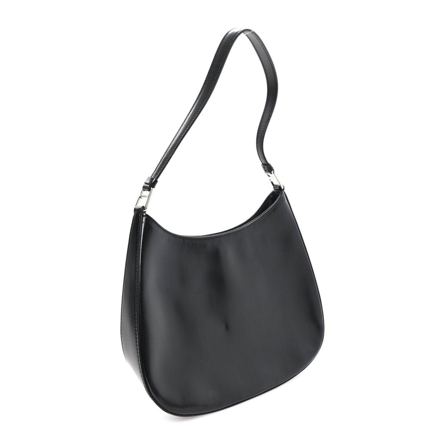 Spazzolato Cleo Shoulder Bag Black