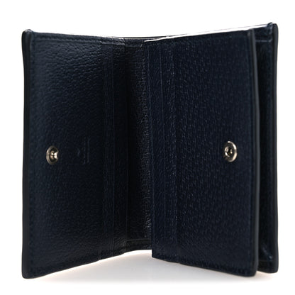 Gucci GG Supreme Monogram Textured Dollar Calfskin Web Ophidia Card Case Beige Blue 5 of 7