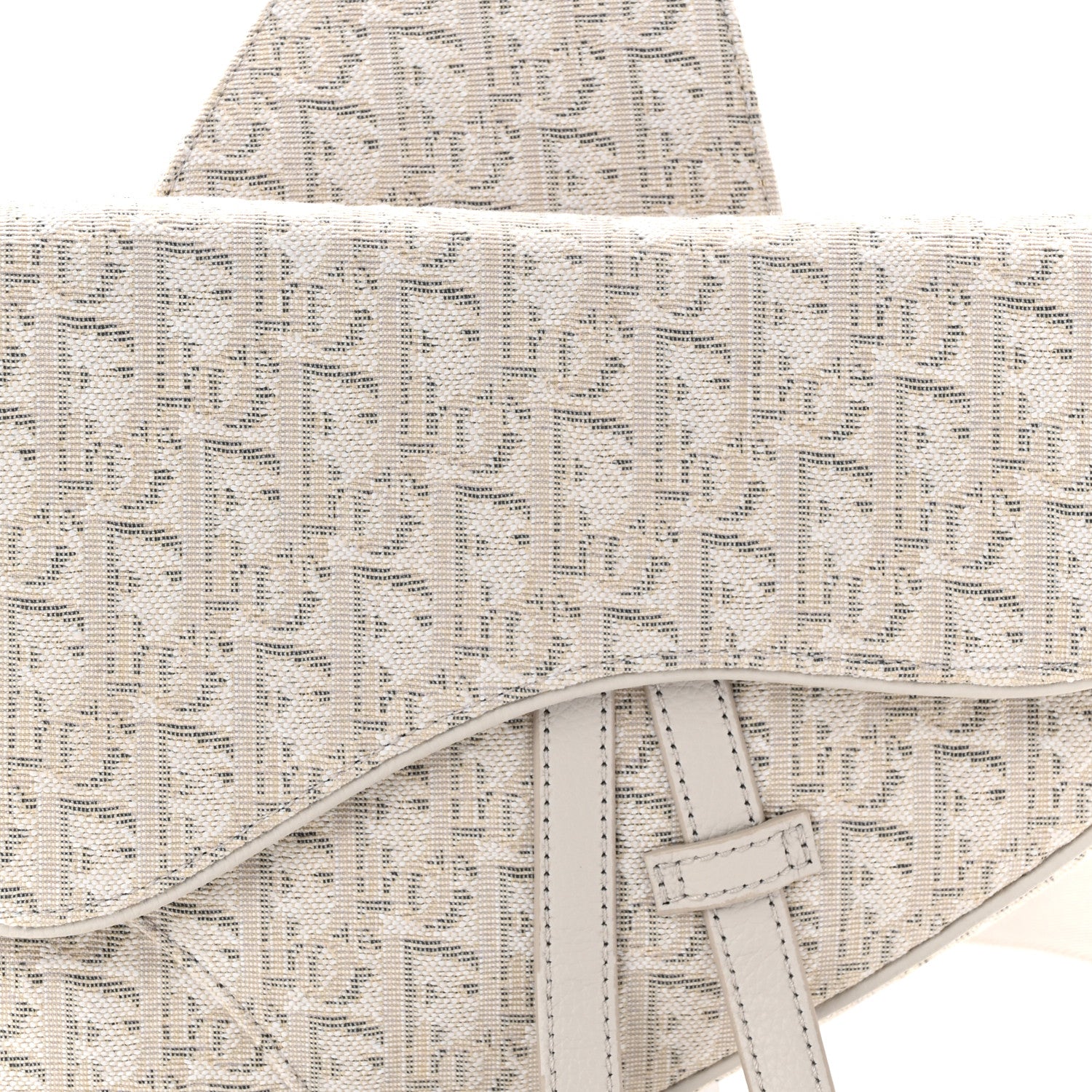 Christian Dior Oblique Mens Saddle Bag Grey 8 of 10