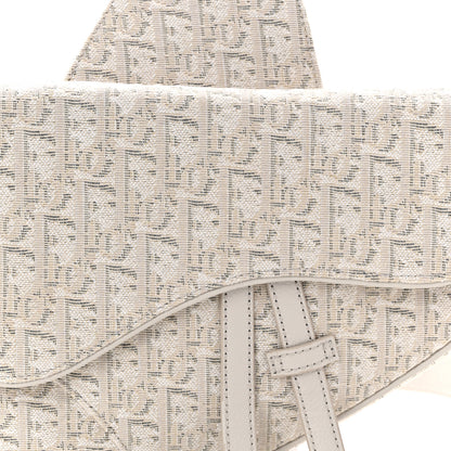 Christian Dior Oblique Mens Saddle Bag Grey 8 of 10