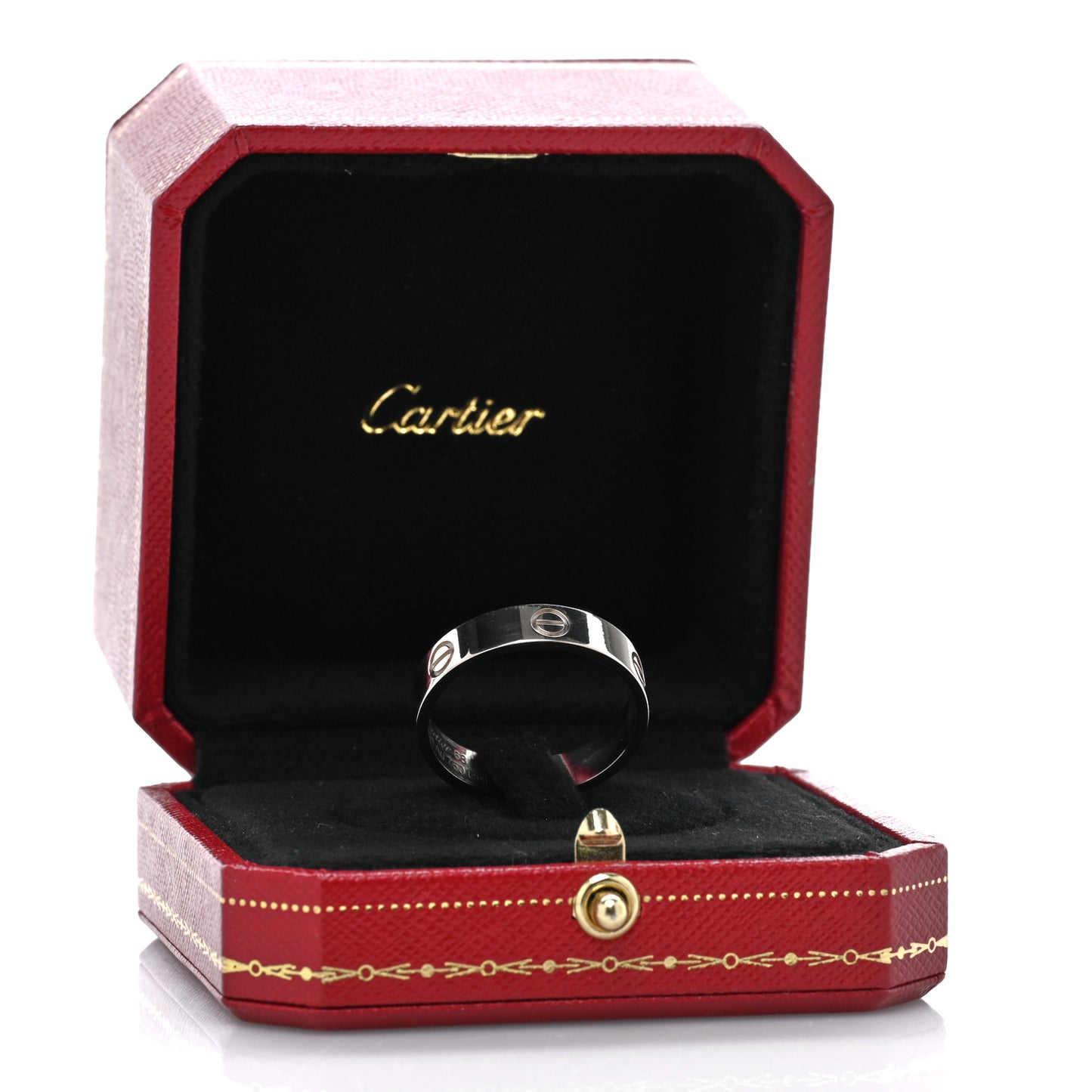 18K White Gold 5.5mm LOVE Ring 68 12.25