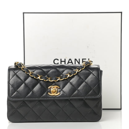 Chanel Lambskin Quilted Mini Rectangular Flap Black 17 of 17