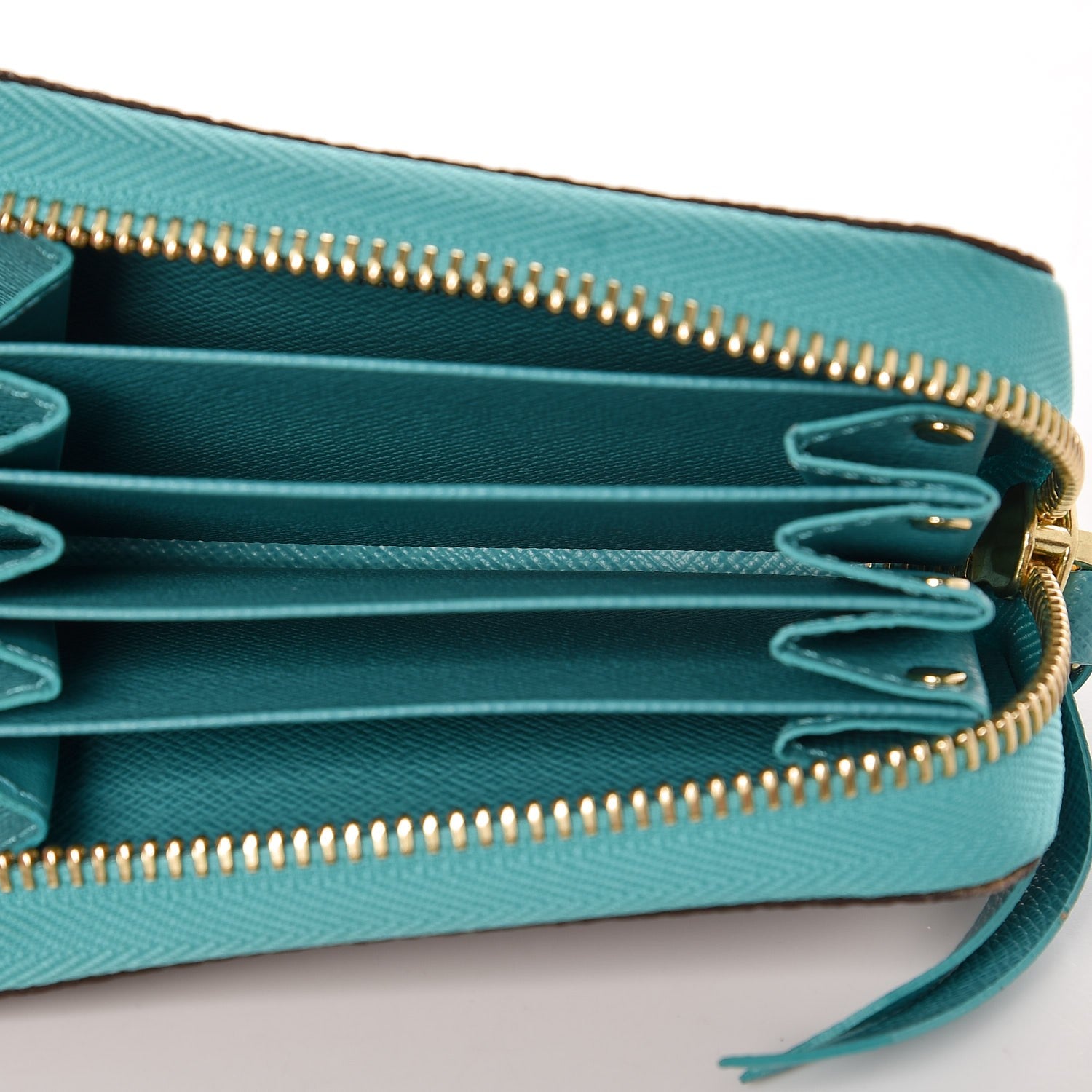 Louis Vuitton Monogram Zippy Multicartes Turquoise 5 of 6