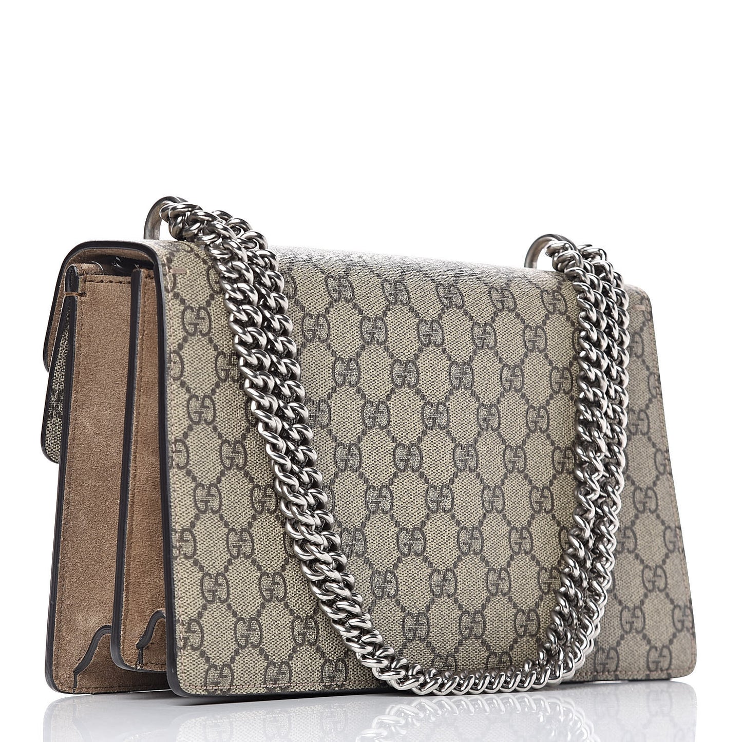 GG Supreme Monogram Small Dionysus Shoulder Bag Taupe
