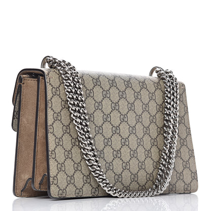 Gucci GG Supreme Monogram Small Dionysus Shoulder Bag Taupe 3 of 12