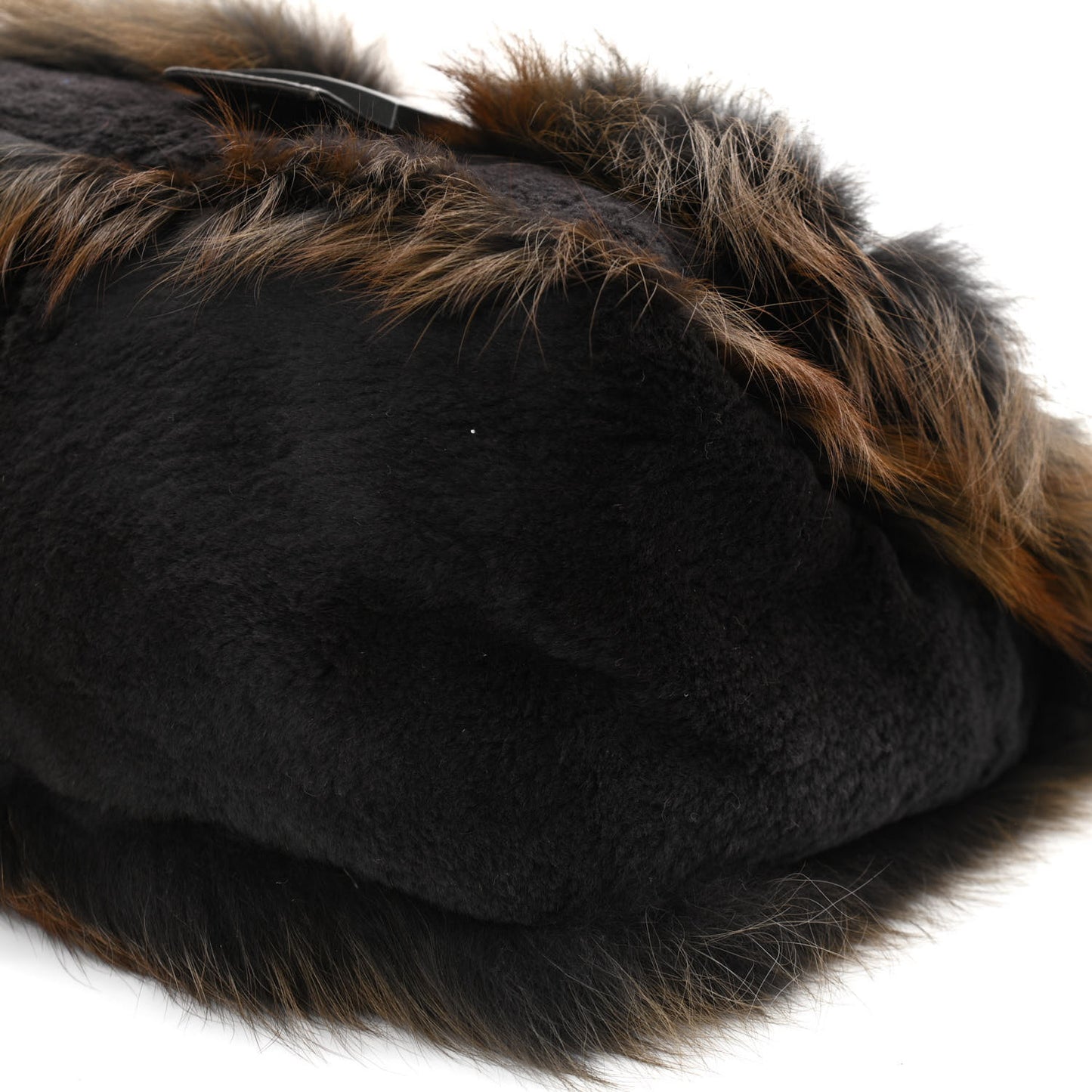 Fox Fur Mama Baguette Brown Multicolor