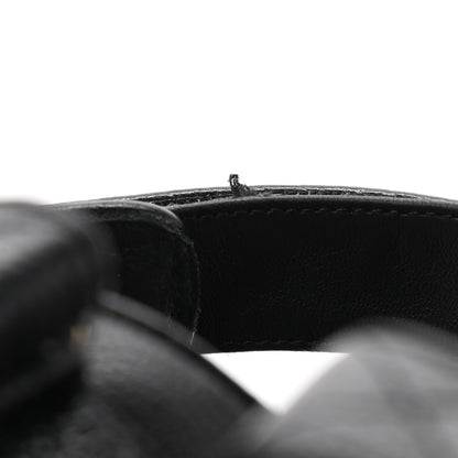 Chanel Grained Calfskin Velcro Dad Sandals 40.5 Black 8 of 8