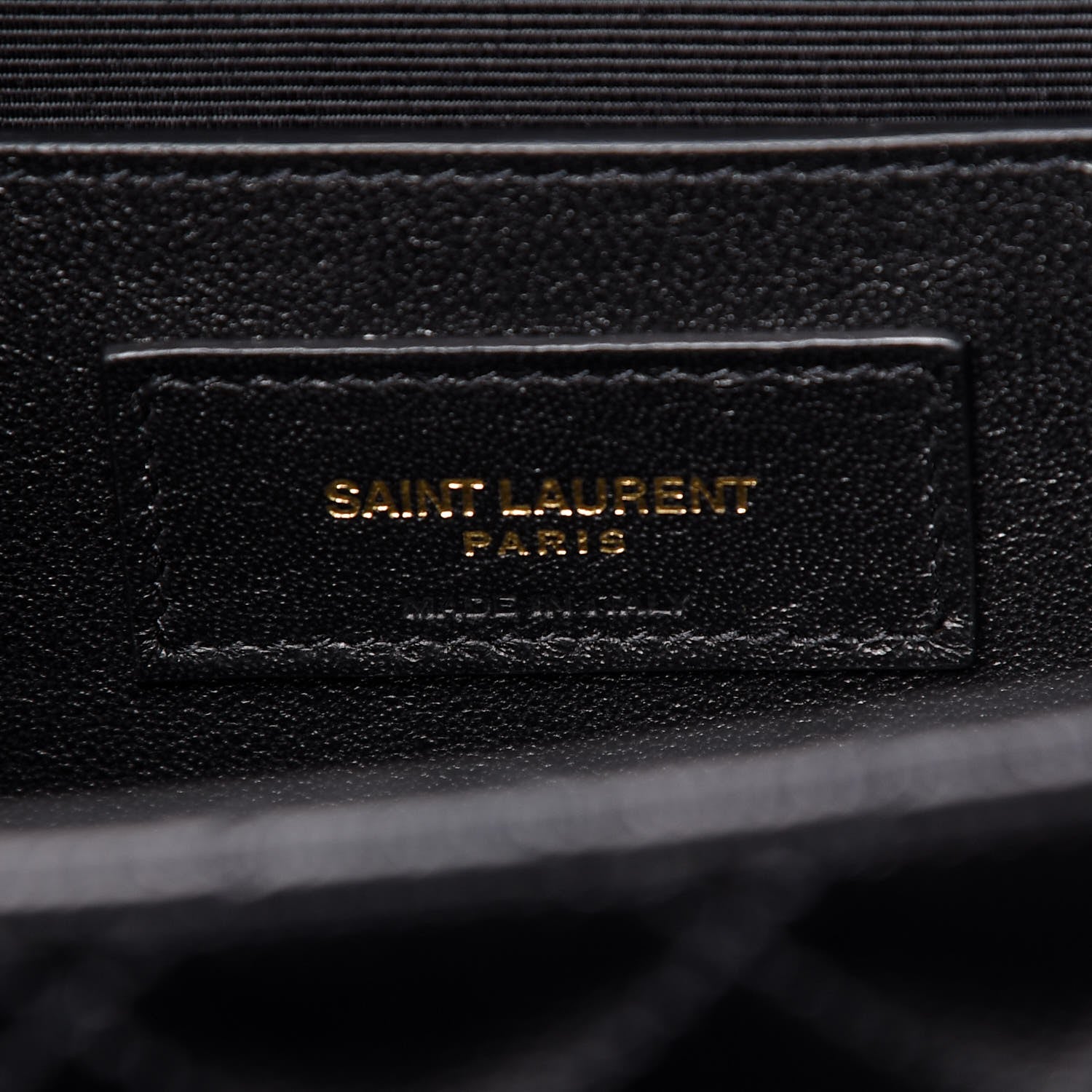 Saint Laurent Grain De Poudre Textured Mixed Matelasse Triquilt Medium Monogram Satchel Black 7 of 8