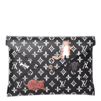 Louis Vuitton Catogram Kirigami Pochette Set Black 1 of 11