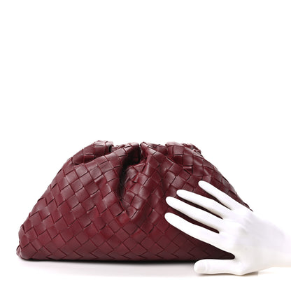 Bottega Veneta Nappa Maxi Intrecciato The Pouch Oversized Clutch Bordeaux 2 of 10