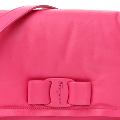 Salvatore Ferragamo Calfskin Small Viva Bow Shoulder Bag Hot Pink 9 of 11