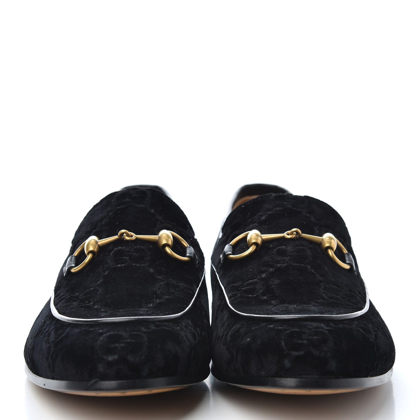 Velvet GG Monogram Horsebit Mens Jordaan Loafers 8.5 Blue