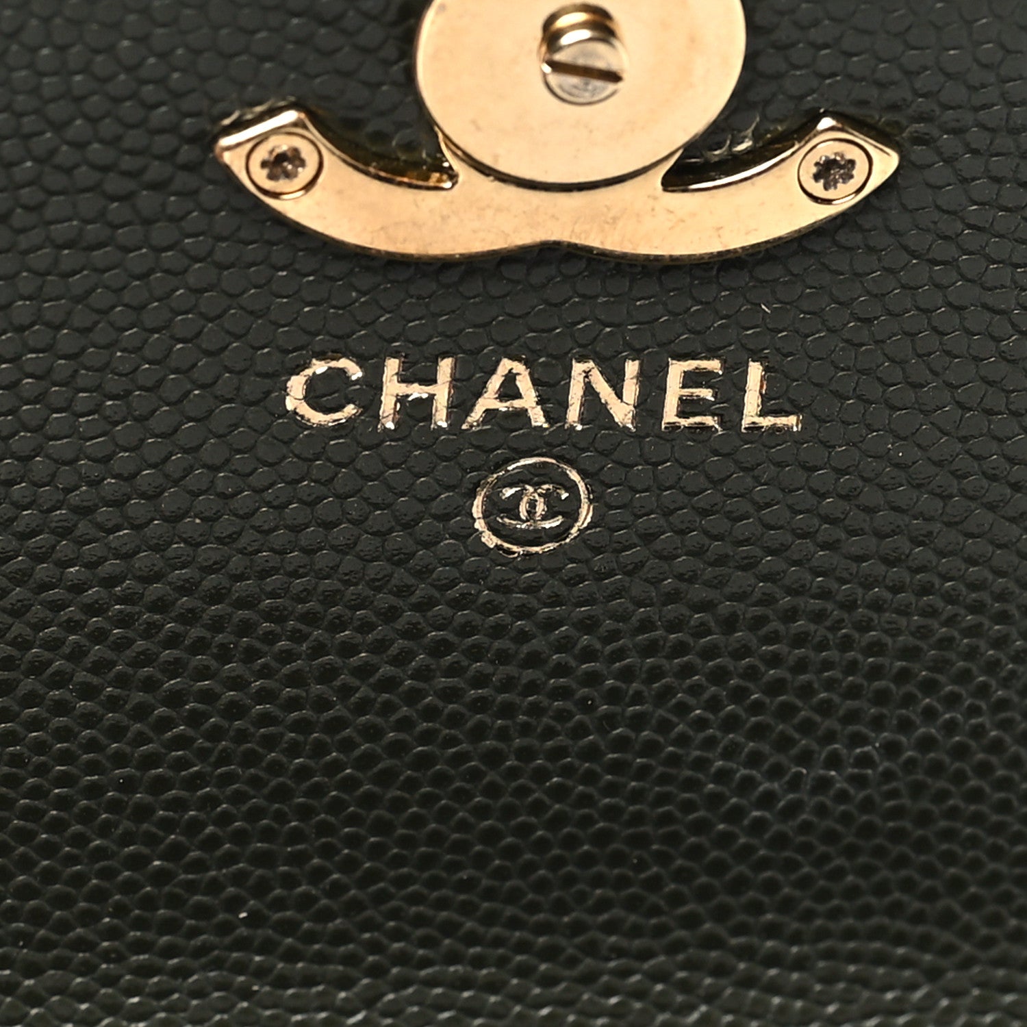 Chanel Caviar Quilted Coco First Clutch With Chain Khaki 6 of 11