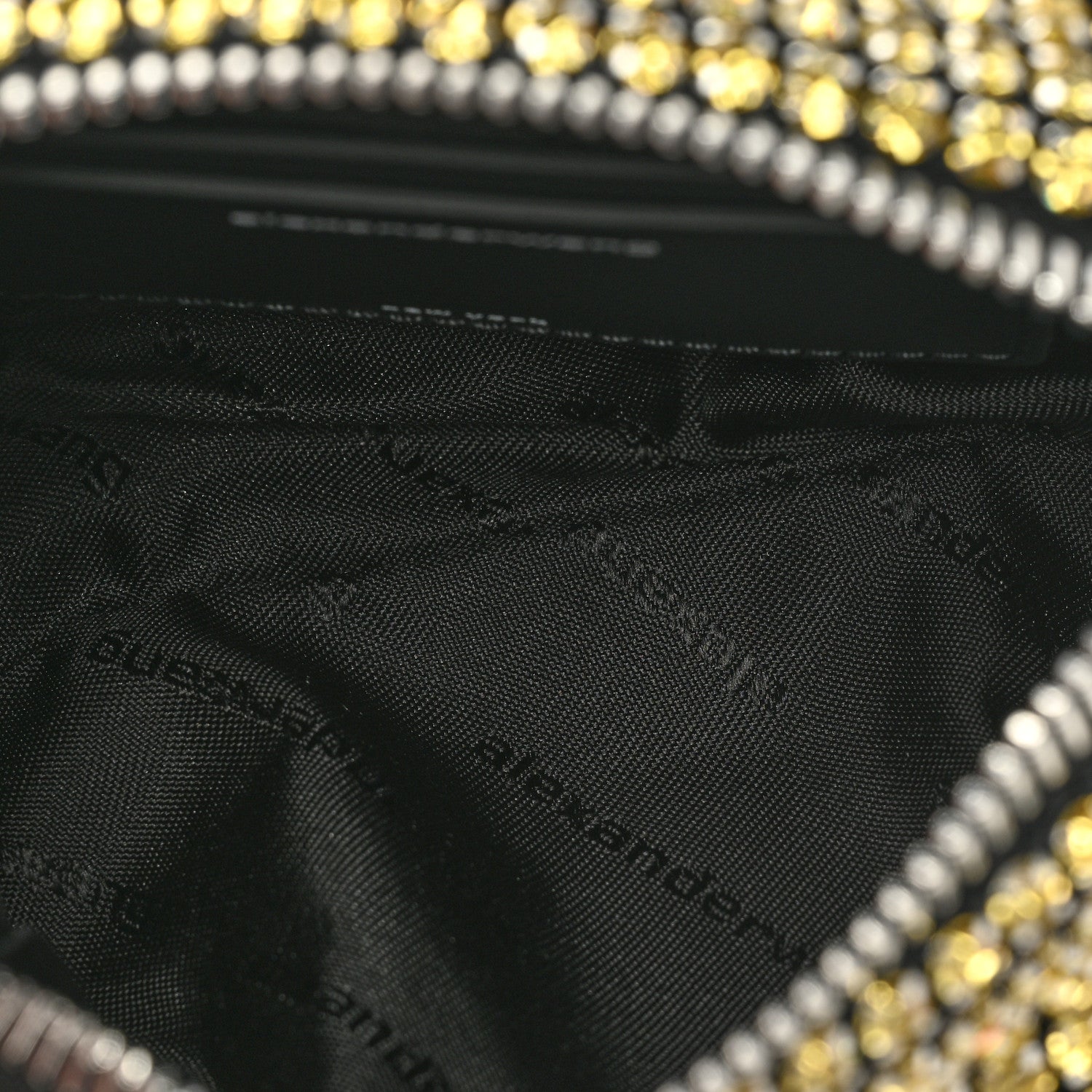 Alexander Wang Mesh Crystal Rhinestone Mini Heiress Pouch Porcelain 5 of 8