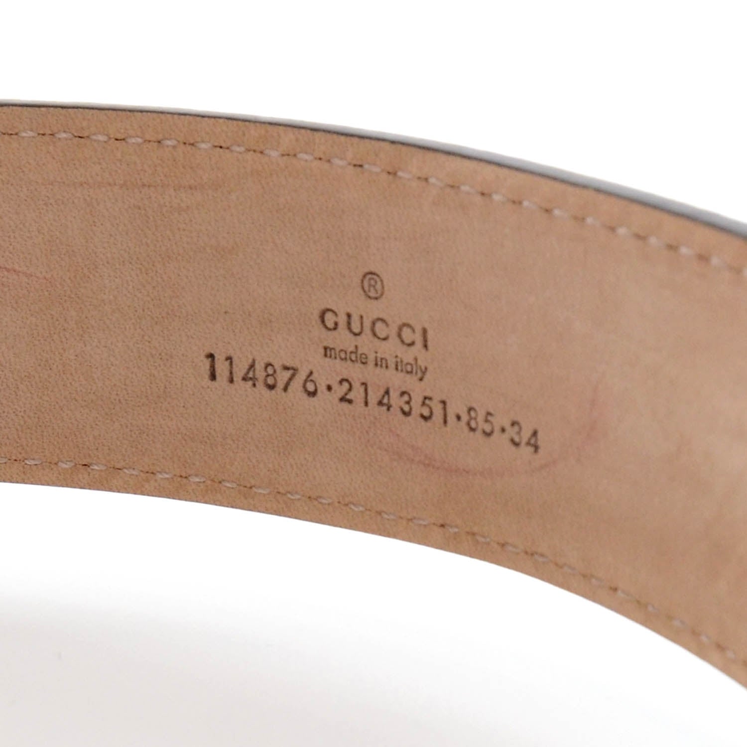 Gucci Imprime Monogram GG Belt 85 34 Mauve 5 of 7