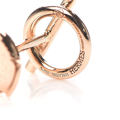 Hermes 18K Rose Gold PM Echappee Earrings 4 of 5