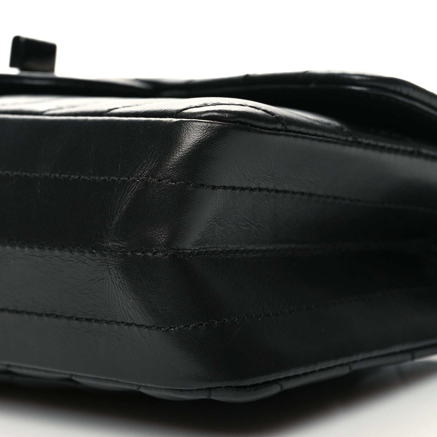 Chanel Aged Calfskin Chevron Quilted 2.55 Reissue Mini Flap So Black 9 of 9