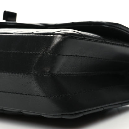 Chanel Aged Calfskin Chevron Quilted 2.55 Reissue Mini Flap So Black 9 of 9