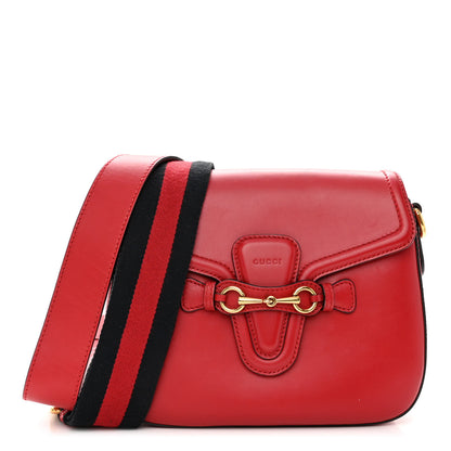 Gucci Ruinart Calfskin Medium Lady Web Shoulder Bag Hibiscus Red 1 of 11
