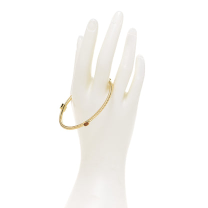 David Yurman 18K Yellow Gold Citrine Cable Classics Bangle Bracelet 2 of 4