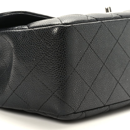 Chanel Caviar Quilted Jumbo Single Flap Black 8 of 9