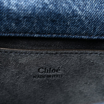 Chloe Denim Small Heritage Shoulder Bag Ashes Blue 6 of 10