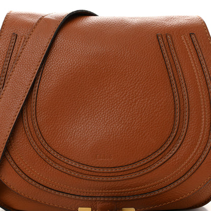 Chloe Calfskin Medium Marcie Round Crossbody Bag Tan 8 of 11