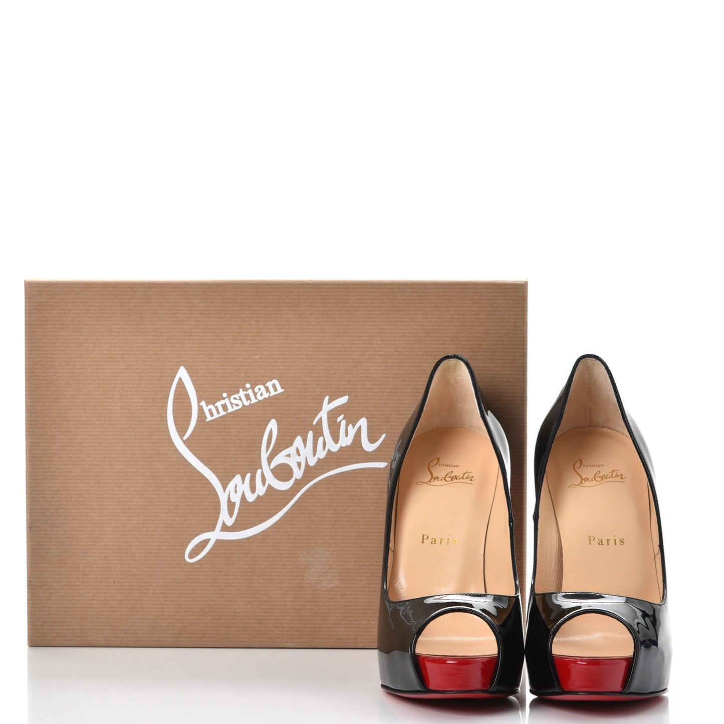 Patent New Very Prive 120 Pumps 37.5 Black Red