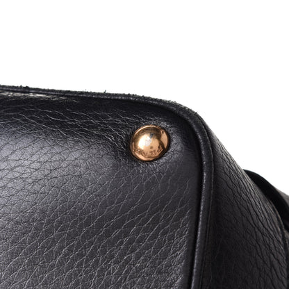 Prada Cervo Deerskin Fringe Tote Black 16 of 22