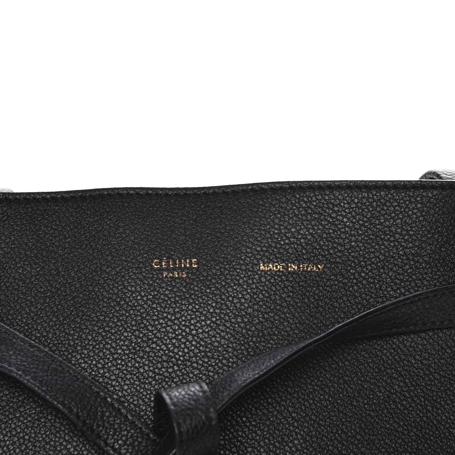 Celine Soft Grained Calfskin Small Belt Cabas Phantom Black 6 of 8
